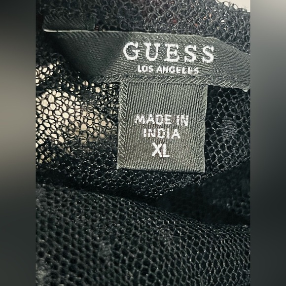 GUESS women’s dress All embroidered beautiful dress size XL stretchy fabric - Picture 6 of 9